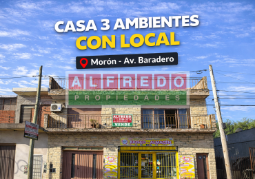 Oportunidad - Casa de 3 ambientes con local - cochera y fondo